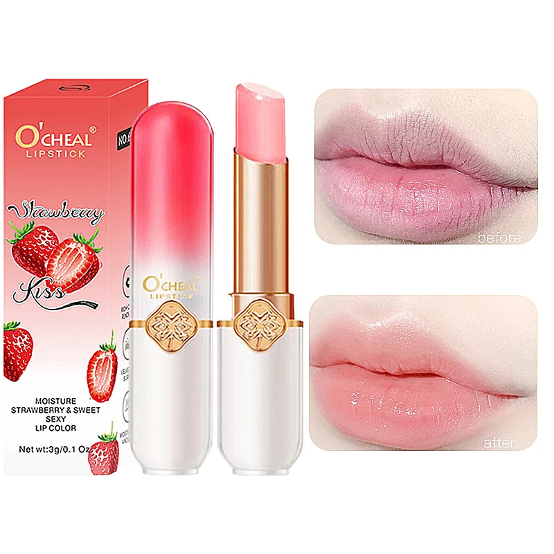 O'CHEAL Color Changing Fruit Lip Balm – Moisturizing & Waterproof