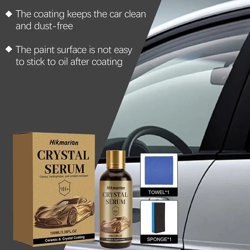 9H+ Car Ceramic Coating 100ml Nano Crystal Hydrophobic Serum Ceramic Car Coating Oasis Select