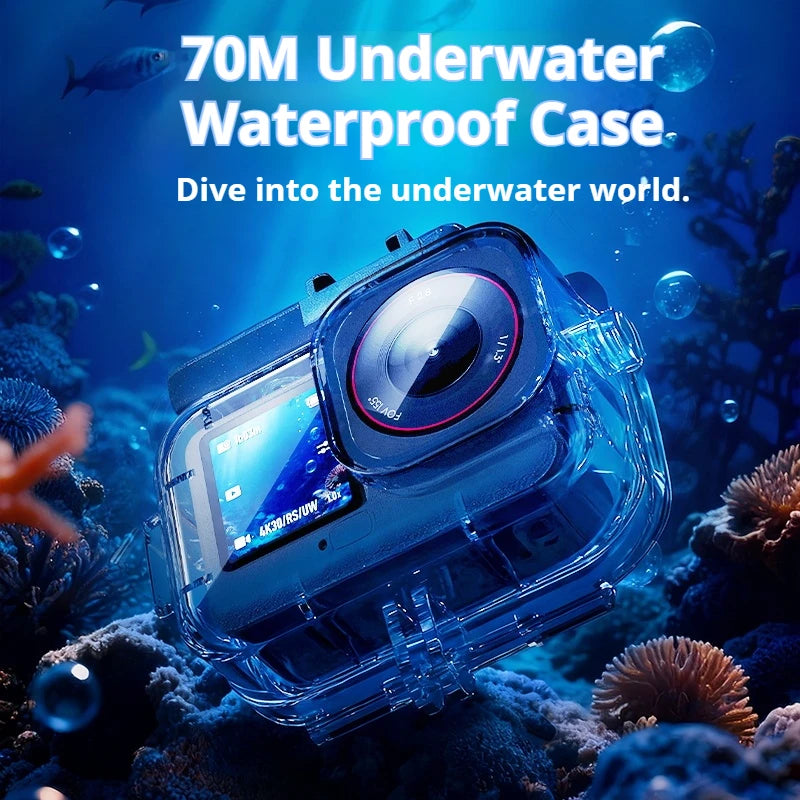 70M Dive Housing for DJI Osmo Action 6 + Underwater Fill Light