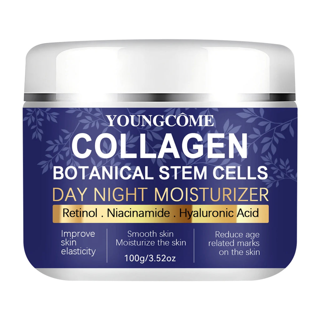 Collagen Face Moisturizer with Airless Pump - Collagen Botanical Stem Cells Cream for Skin with Retinol Niacinamide Oasis Select 100g
