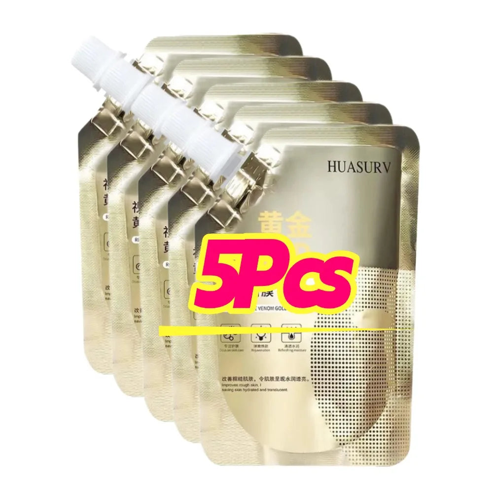Gold Retinol Snake Venom Peel Off Mask Remove Blackheads Deep Cleansing Shrink Pores Moisturizing Facial Mask Skin Care Products Oasis Select 5PCS 100g