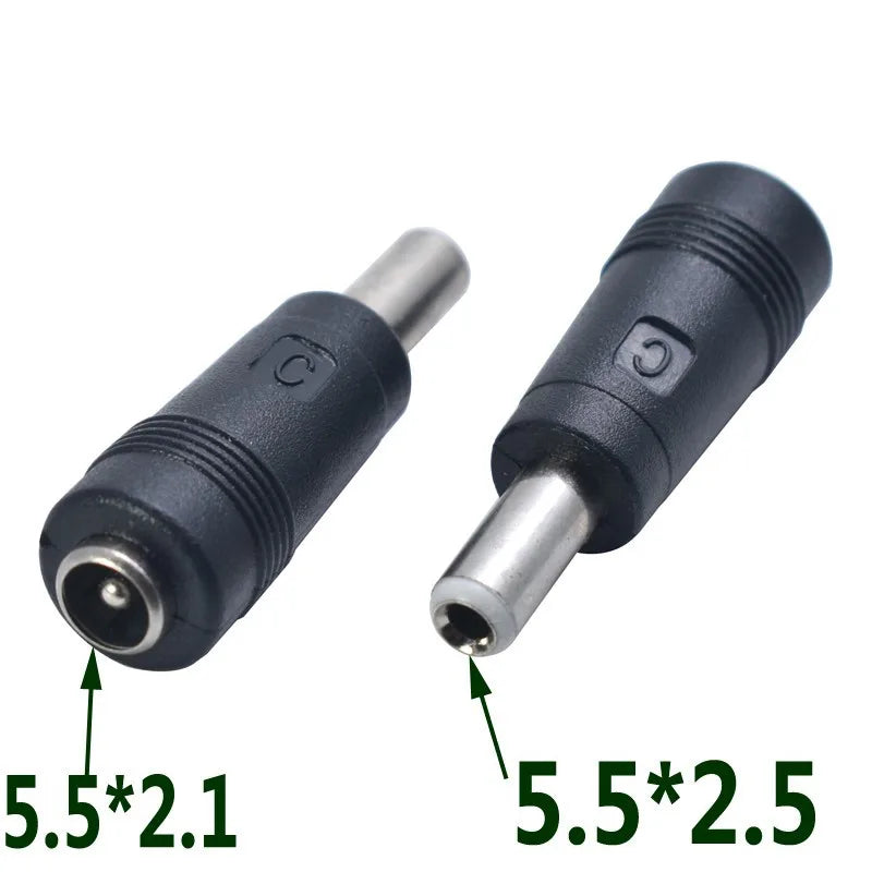 2PCS 5.5 x 2.1 mm Adapter Female Socket to DC 4.0 x 1.7mm 3.5 x 1.35mm jack Power Connector Laptop Converter Adapter Plug Oasis Select 5521 to 5525 2PCS