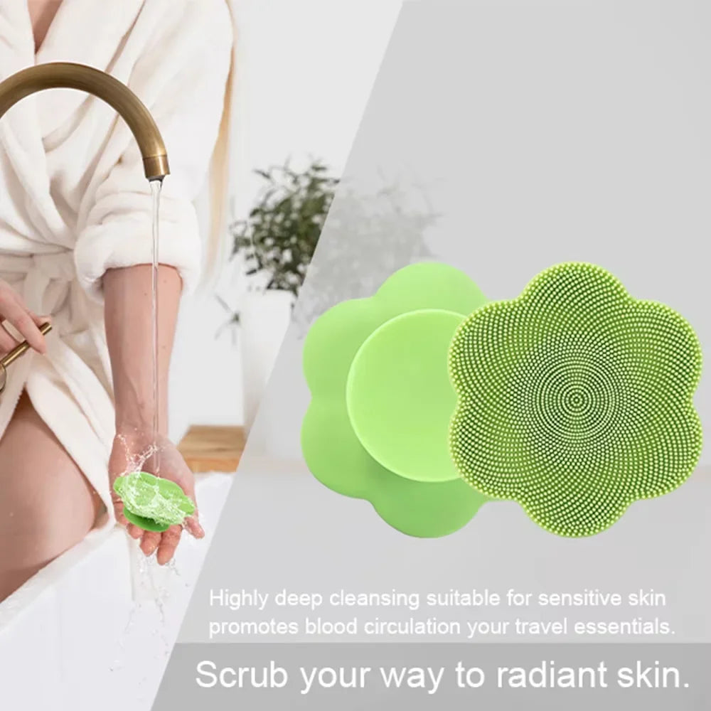Silicone Exfoliating Shower Brush – Body & Scalp Massager Silicone Shower Brush Oasis Select
