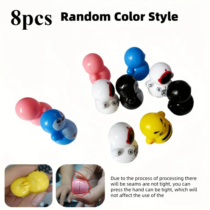 8/16pcs of Cat Rolling Toys Diverse Styles Interactive Play and Exercise Equipment Durable Plastic Material Oasis Select