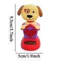 Solar Bobblehead Dog Dashboard Figurine | Car Decor Ornament