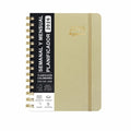Spanish Planner A5 Notebook 2026 Self-Tracking Diary Planning Book Coil Calendar Essential Daily Organizer Multi Functional Oasis Select Olive Green