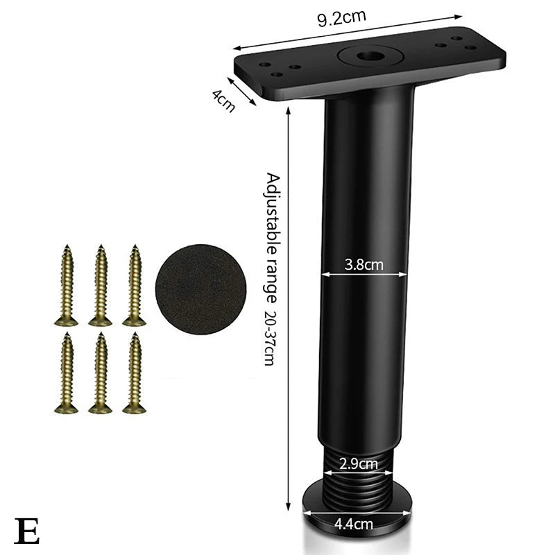 Beam Support Foot Telescopic Adjustable Bed Strengthened Plastic Furniture Feet Sofa Feet Bed Bottom Load-bearing Bracket Oasis Select 20cm-37cm