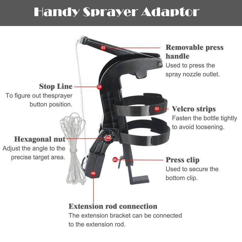 Spray Can Extender Adjustable Sprayer Bracket Adaptor Spray Extender Wasp Nest Aerosol Can Extension Sprayer Extension Parts Oasis Select