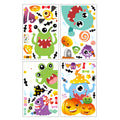 Halloween Window Clings & Decals – 4-Sheet Spooky Sticker Set Halloween Window Decals Oasis Select B One Size