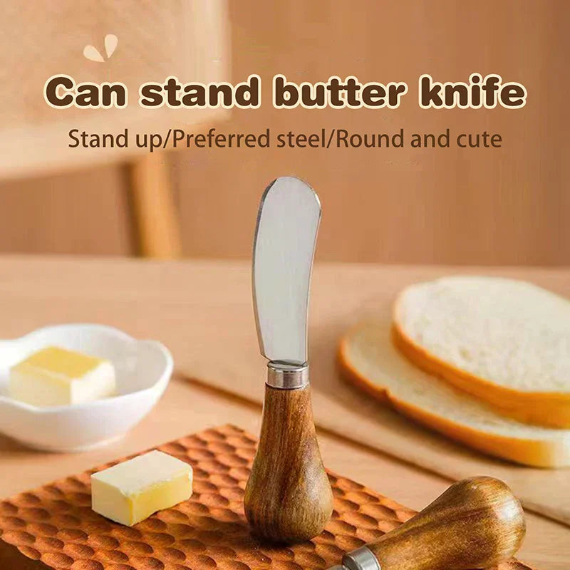 Stainless Steel Cheese Knife Set – Fork, Spreader & Spatula