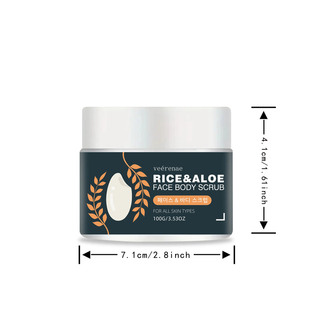 veérenae Rice & Aloe Face Body Scrub – All Skin Types