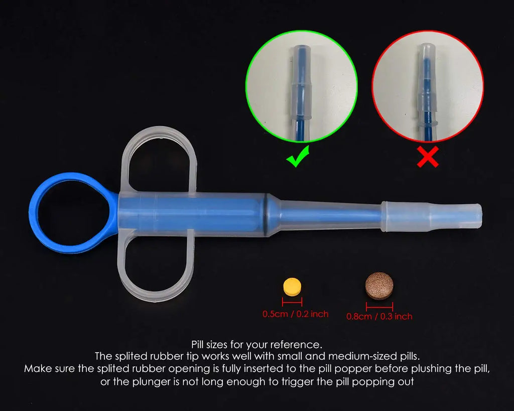 1PC Pet Propulsive Silicone Drug Feeder Tablet Liquid Comfortable Dog And Cat Universal Safe, Easy To Clean And Use Repeatedly Oasis Select