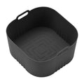 Silicone Bakeware Non-Stick Silicone Pot Air Fryer Mould Heat Resistant Air Fryer Pan For Kitchen Baking Home Cooking Small Air Oasis Select Black XL