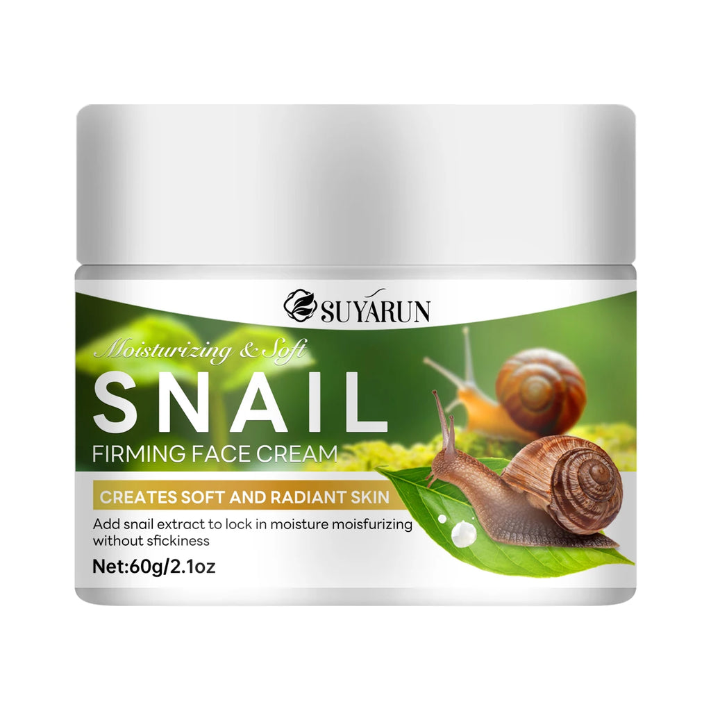 SUYARUN Snail Repair Cream – Aloe Vera & Squalane Moisturizer