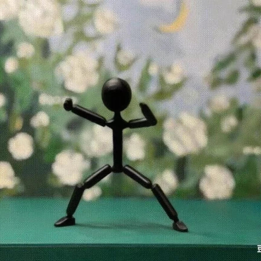 Articulated Posable Stick Figure Creative Multi-Style Movable Joint Figurine Home Office Desktop Decor Ornament Idear Gift Oasis Select