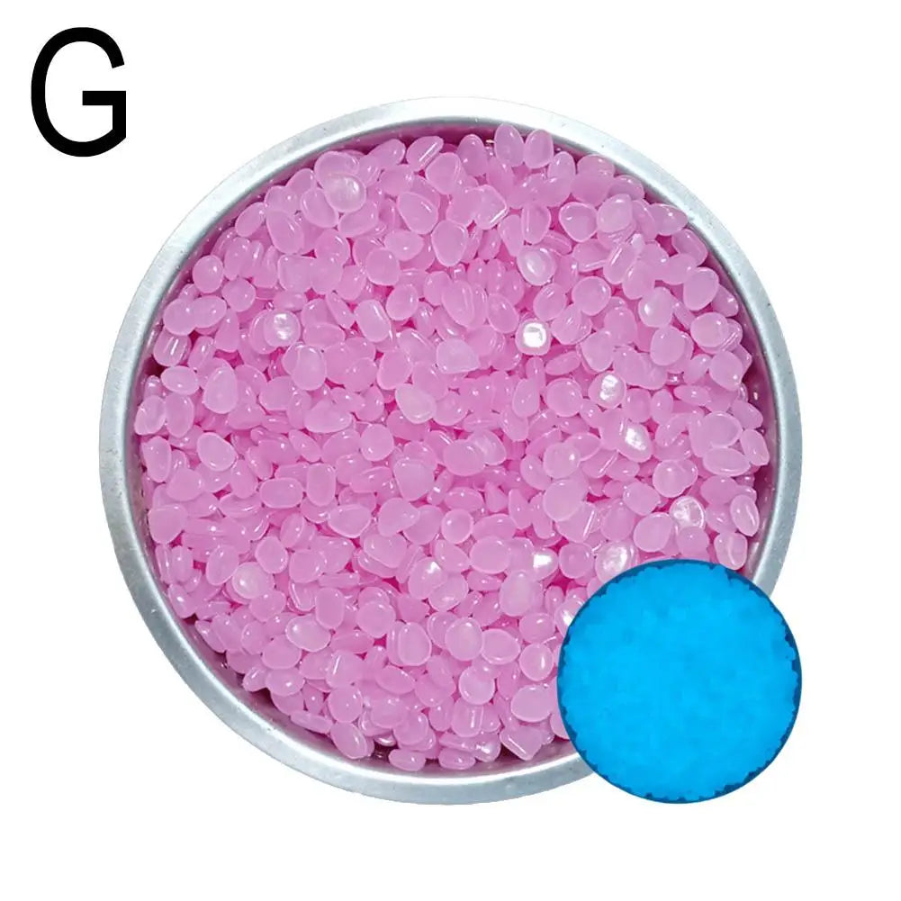 50Pcs Luminous Stones Fish Tank Aquarium Ornament Glow In The Dark Pebbles Outdoor Yard Lawn Path Walkways Decorations Oasis Select G