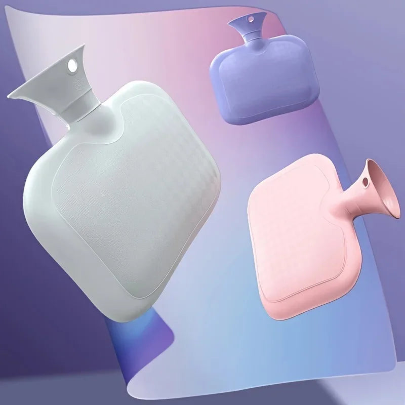 1500ml Reusable Rubber Hot Water Bottle with Detachable Cap,Pouring Water PVC Hand Warmers Warm Water Bags for neck Oasis Select
