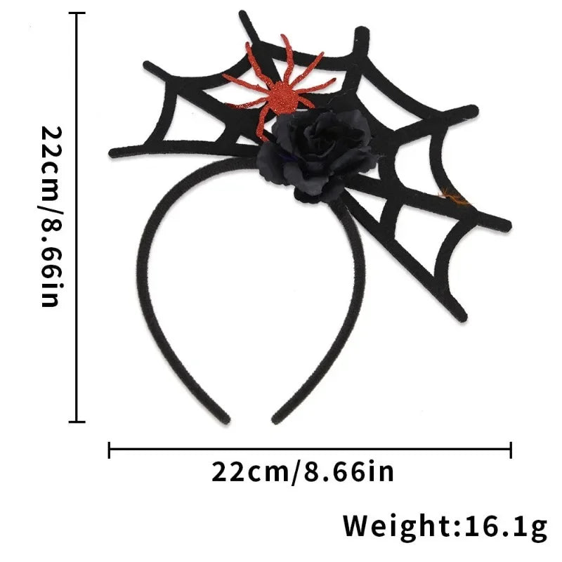 1-10PCS Witch Hat Spider Headband Halloween Party Favor Costume Masquerade Funny Hair Accessory for Women Adult Cosplay Oasis Select