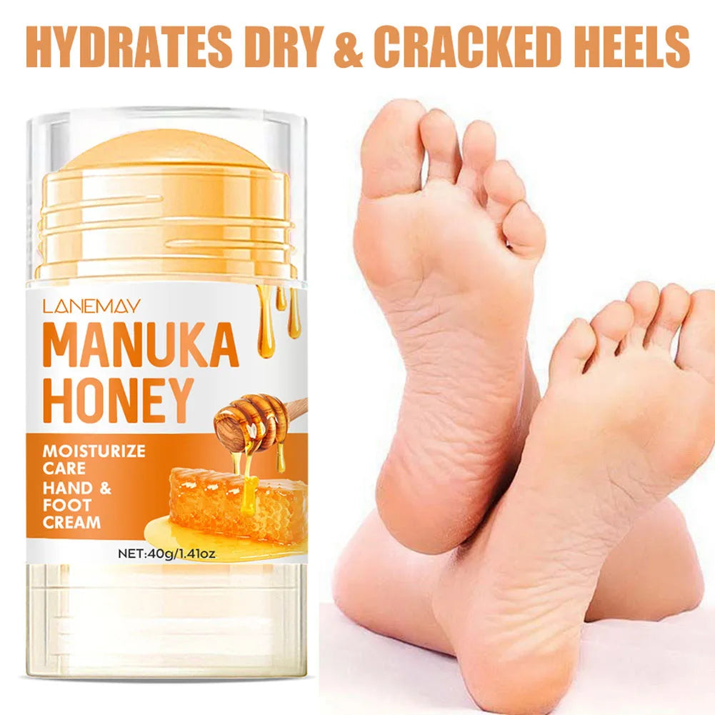 Ultra-Hydrating Beeswax Foot Cream Shea Butter Coconut Oil for Softening Dry Cracked Feet Gentle Exfoliation Daily Foot Care Oasis Select