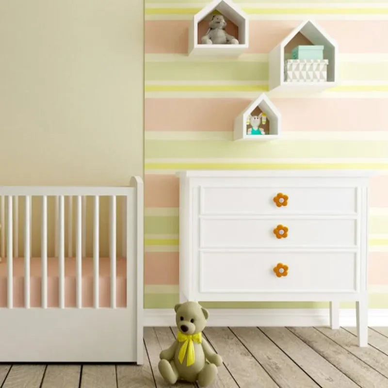 Children Room Rubber Cabinet Knobs and Handles Wardrobe Door Drawer Pulls Cute Star White Cloud Furniture Handle Oasis Select