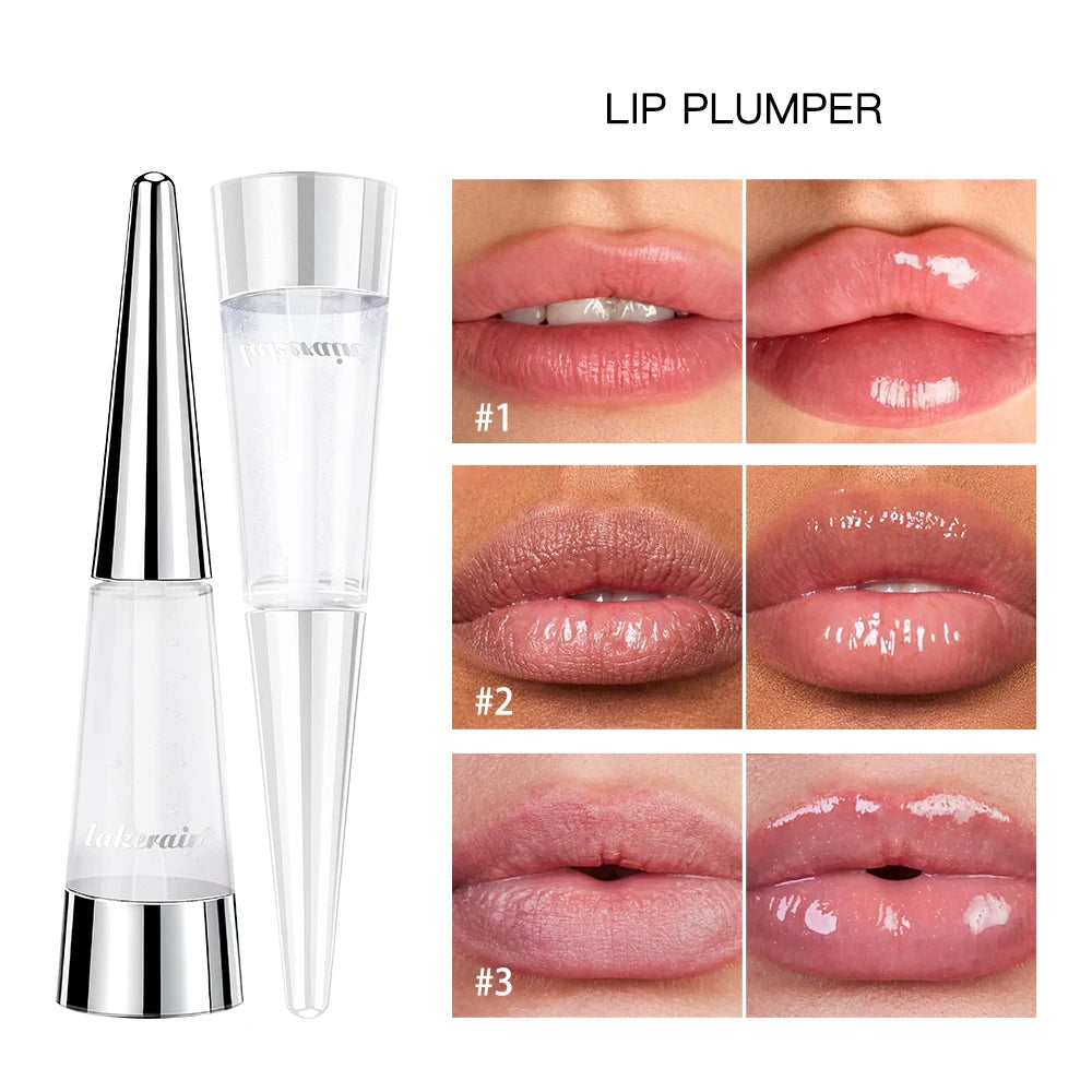 Korean Lip Plumper Oil Non-greasy Lip Plumping Balm Moisturizing Dry Chapped Lips Shine Hydrating Exfoliating Nourishing Oasis Select