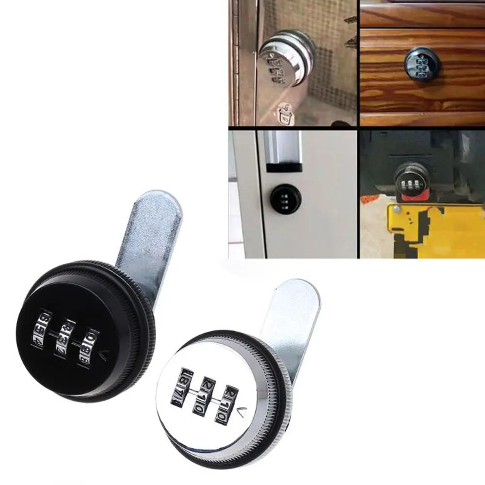 20mm Smart Cam Code Lock for Cabinet Door 3 Digit Combination Password Code Drawer Lock Box Lock Oasis Select