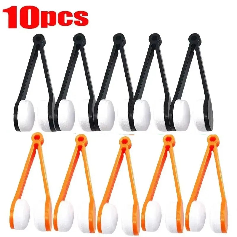 1-10pcs Glasses Cleaning Wiper Portable Multi Functional Mini Glasses Cleaning Brush Sunglasses Glasses Microfiber Wiping Tool Oasis Select Mix 10pcs 3