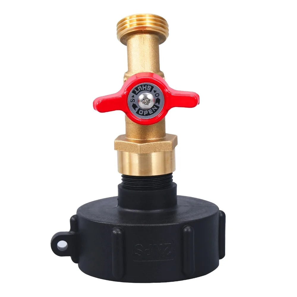 NPS 3/4Thread IBC Tank Faucet Adapter Nipple Garden Hose Quick Connect Alloy Tank Valve Oasis Select