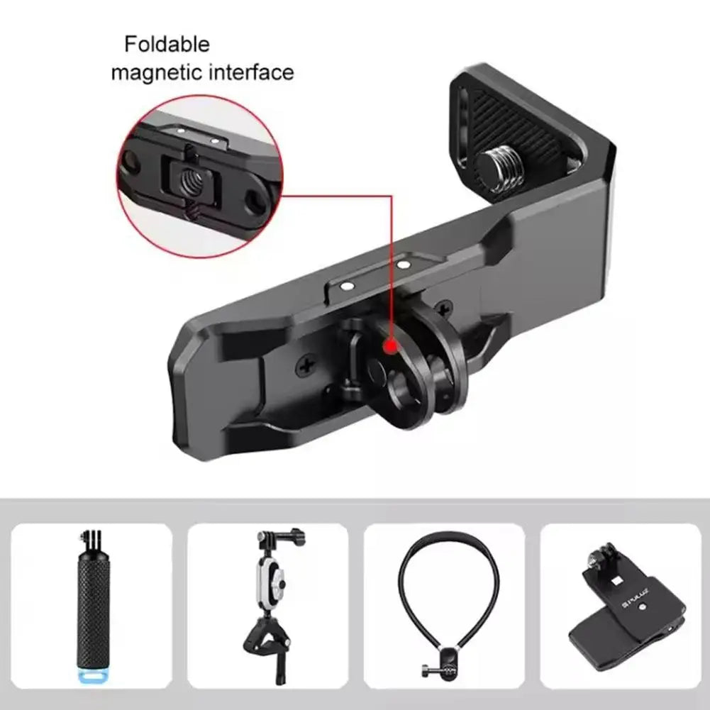 Magnetic Mount Adapter For Insta360X5/4 Horizontal And Vertical Shooting Bracket For Insta X5 Sports Camera Accessories L-Shaped Oasis Select