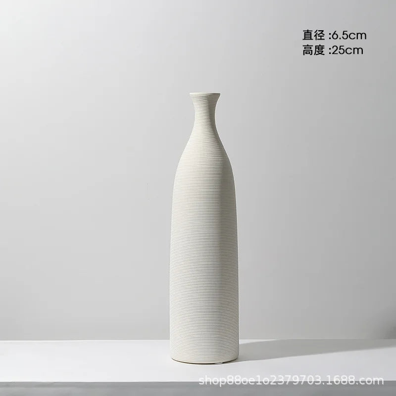 Ceramic Vase Decoration Advanced Sense Flower Arrangement Ins Wind Wine Cabinet Home Decoration Oasis Select B