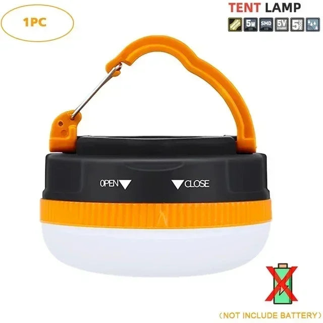 10W 1800MAH COB+LED Camping Lantern USB Rechargeable High Power Portable Tents Lamp Outdoor Hiking Night Fishing Hanging Lamp Oasis Select NO-Battery A