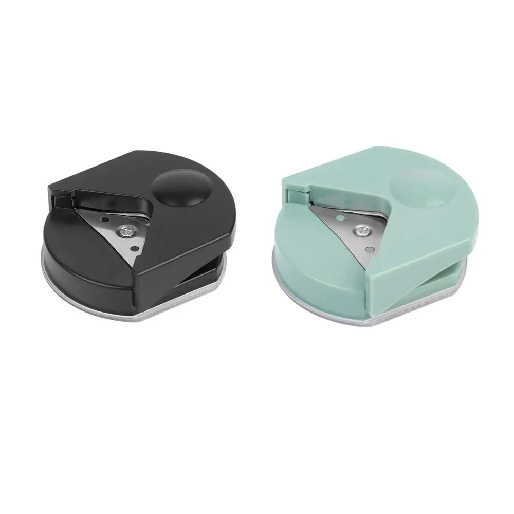 4mm Radius Corner Rounder Punch Paper Corner Rounder Paper Hole Cutter for Photo Paper,Black Oasis Select GreenBlack-2Pcs