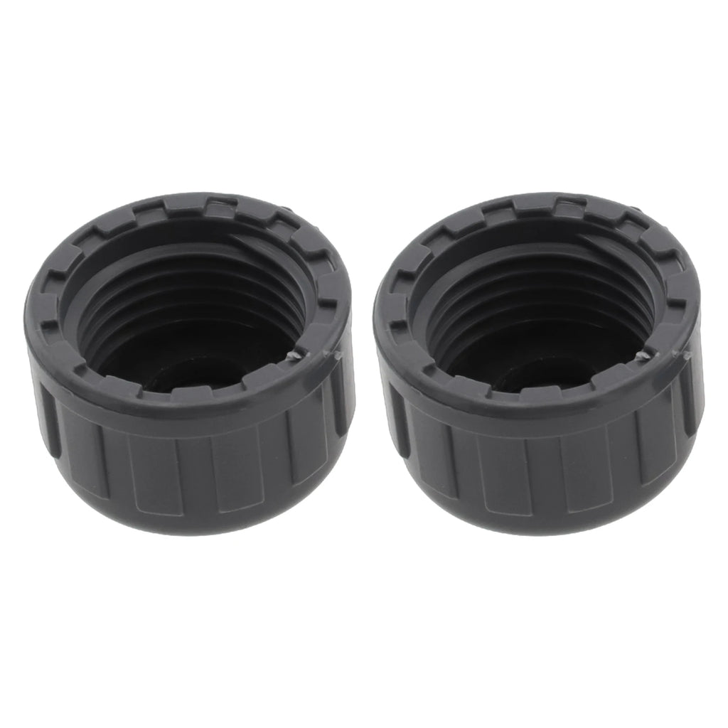 2pcs PVC Female Thread End Cap Connector 20mm/25mm/32mm Hose Connector With Rubber Seals Water Pipe Connector Fittings Oasis Select