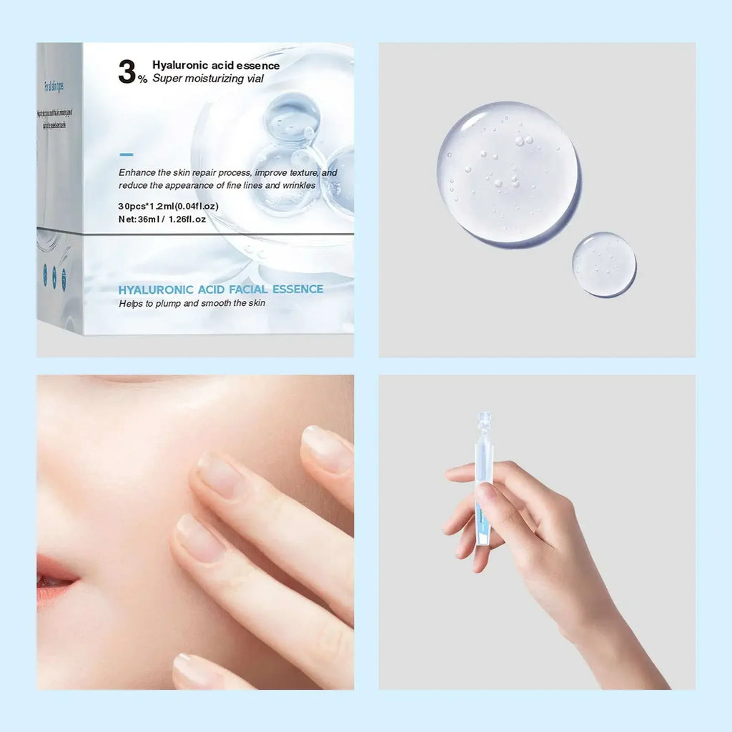 Hyaluronic Acid Face Serum – 3D Moisturizing Lifting Essence Hyaluronic Acid Serum Oasis Select