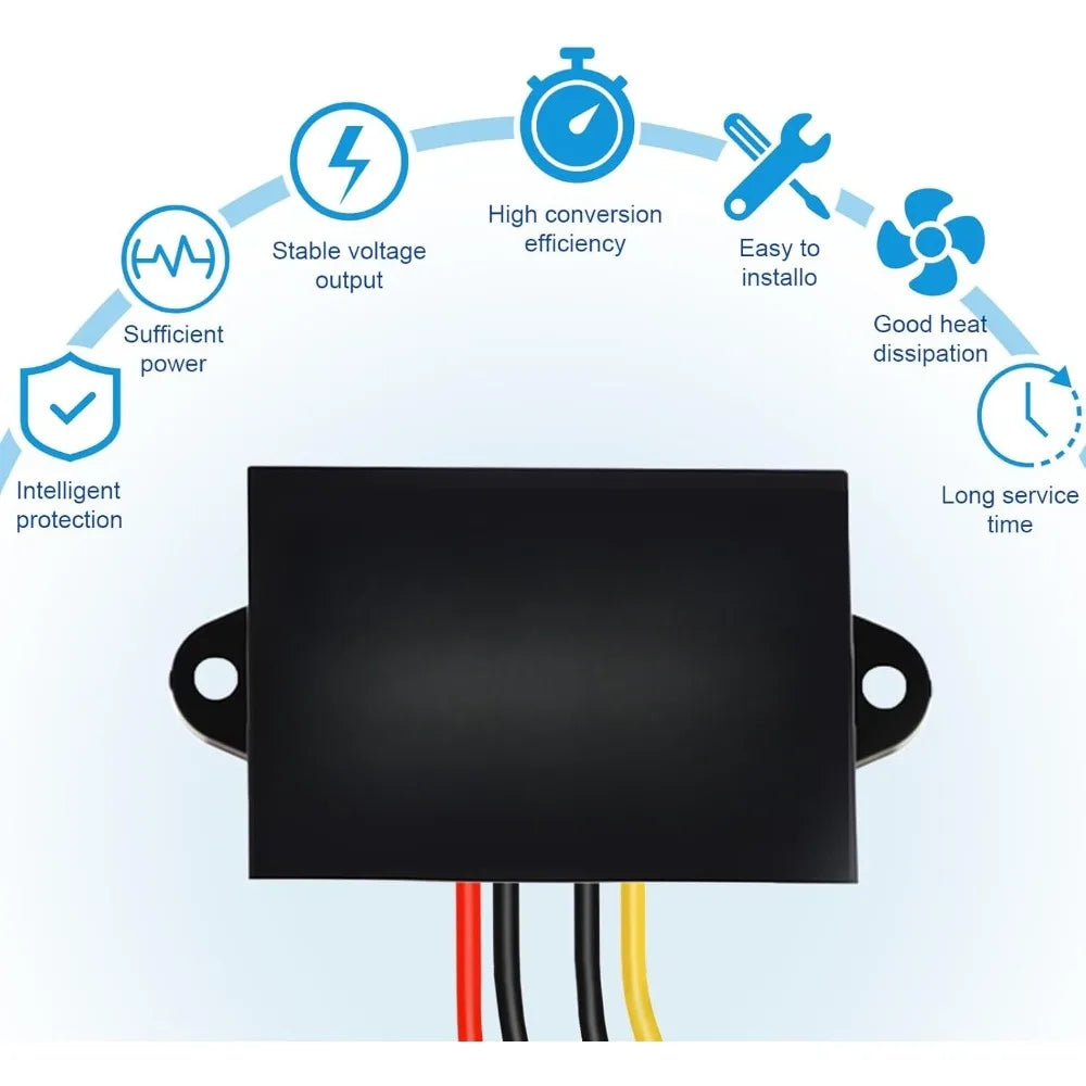 DC To DC 12V 24V To 5V 10A 50W Power Step-Down Converter Adapter Buck Module Widely Used In Automotive Power Monitoring Systems Oasis Select