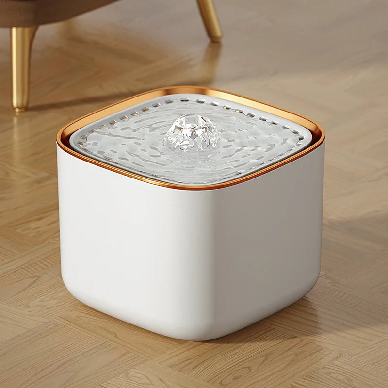 The Cat Water Dispenser Automatically Filters Flowing Fresh Water and Is A Large-capacity Intelligent Dog Pet Water Dispenser Oasis Select Phnom Penh White Upgraded version