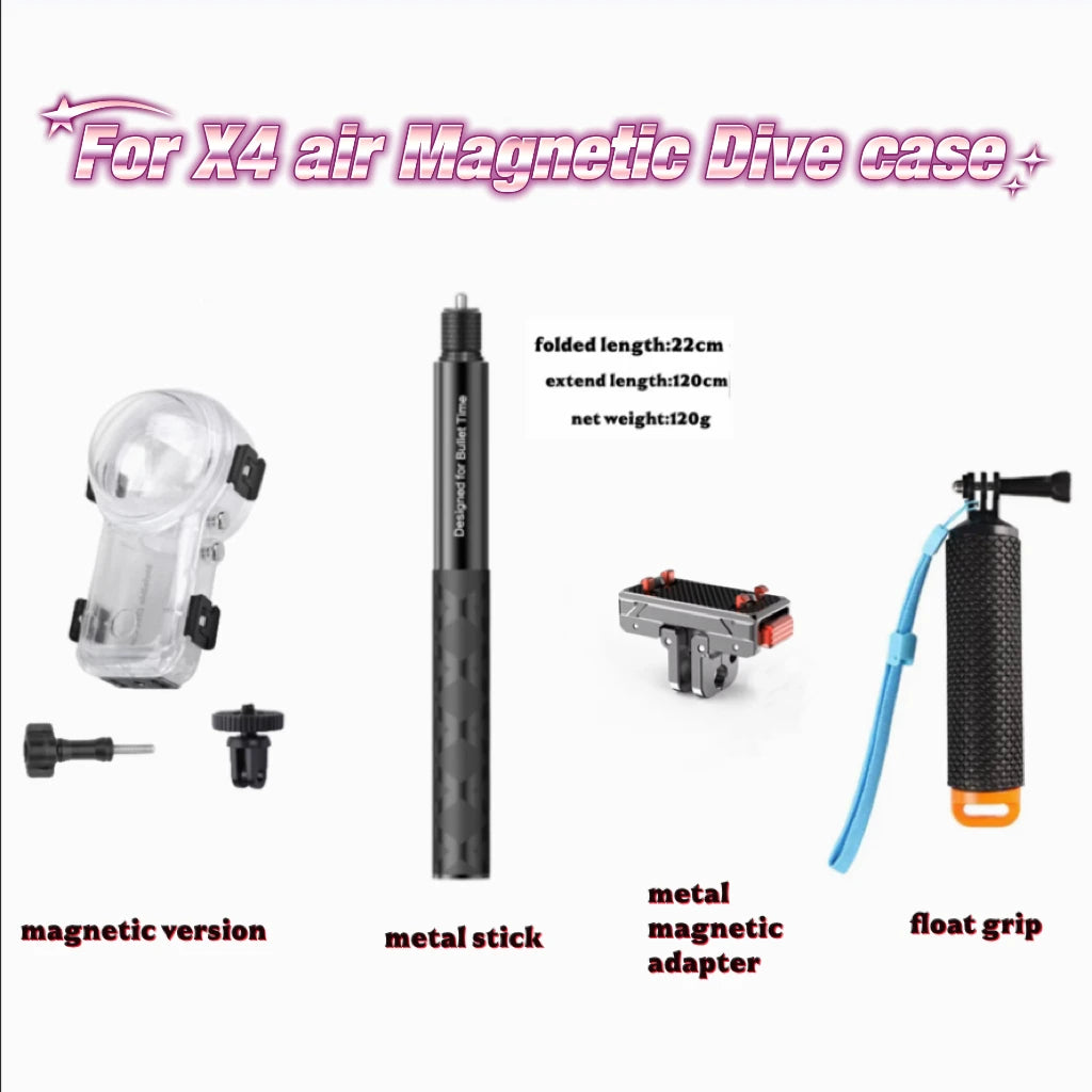 60m Waterproof Dive Housing for Insta360 X4 Air | Underwater Case