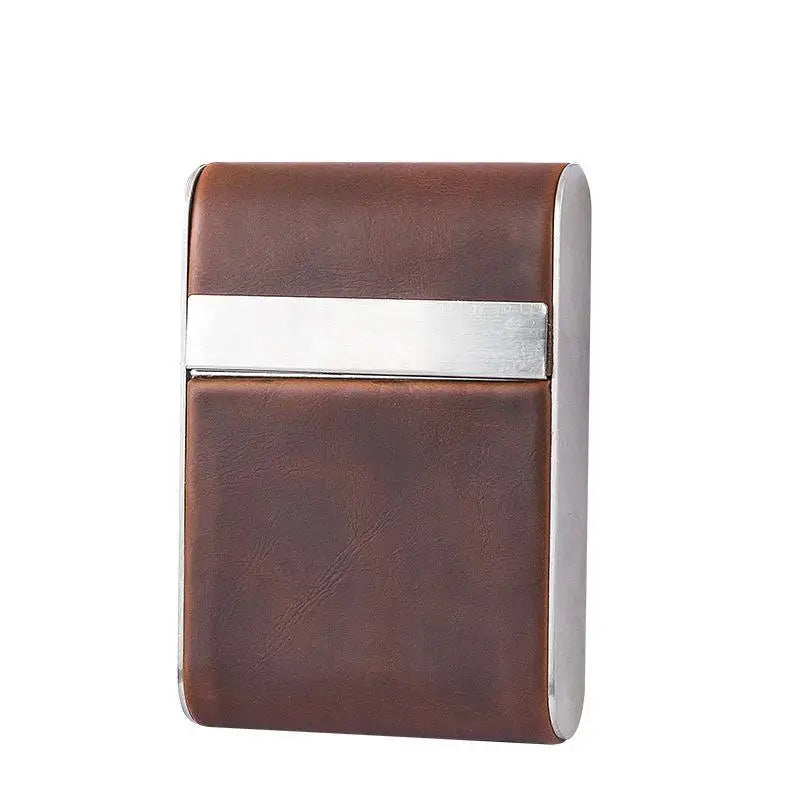 6.5mm medium cigarette case Special self rolling magnetic buckle leather portable cigarette case for medium and fine cigarettes Oasis Select