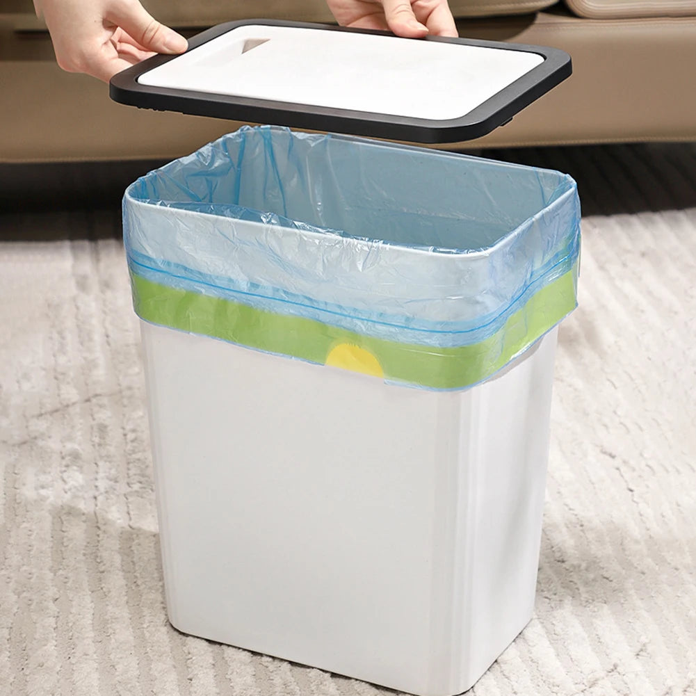 Bathroom Trash Can Garbage Can With Lid Trash Bin Large Capacity For Kitchen Bedroom Living Room Toilet Trash Can Oasis Select