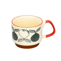 300ml Japanese Flower Coffee Mug Set Retro Ceramic Milk Oats Mug Office Water Handgrip Cup Kitchen Party Drinkware Set Oasis Select H 300ml