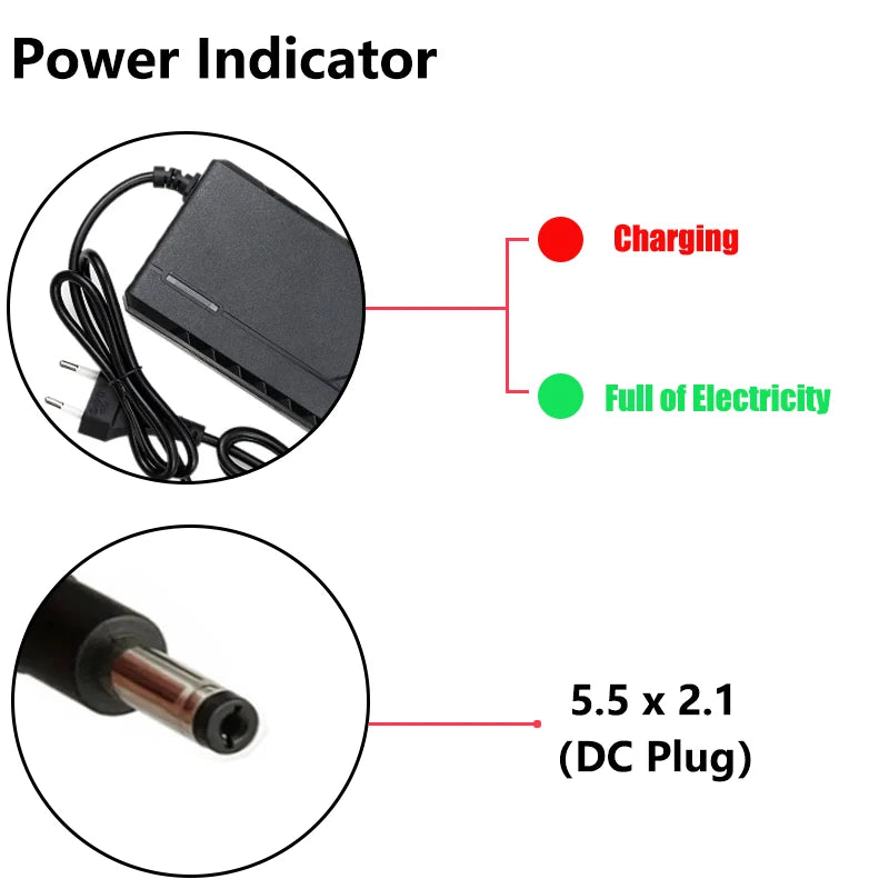 36V 48V Charger 2A 5A 10S 13S Lithium-ion Battery Pack Charger 42V 54.6V 5A Intelligent Fast Charging EU Plug With Cooling Fan Oasis Select