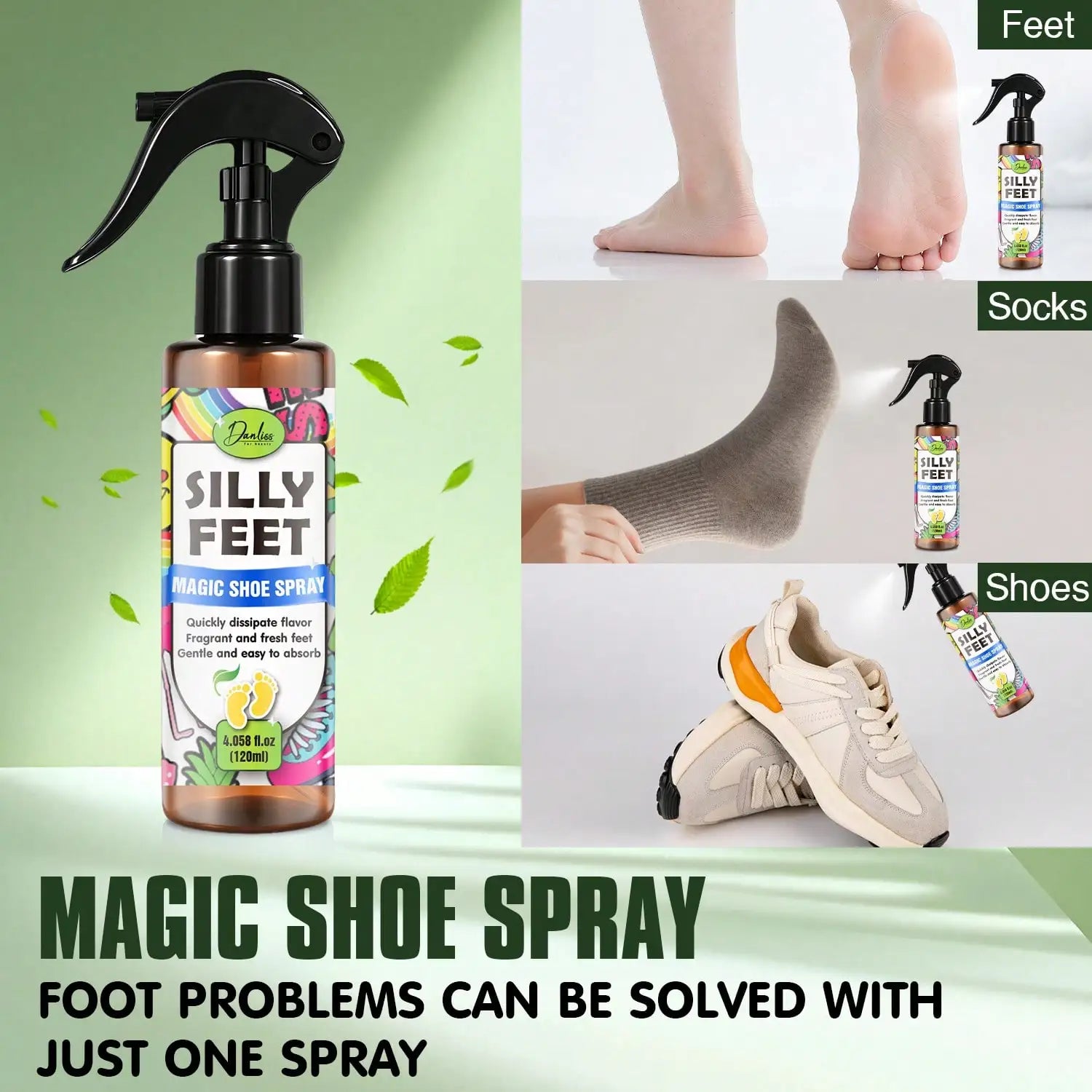Foot & Shoe Deodorizer Spray – Natural Oils, Alcohol-Free Foot Deodorizer Spray Oasis Select
