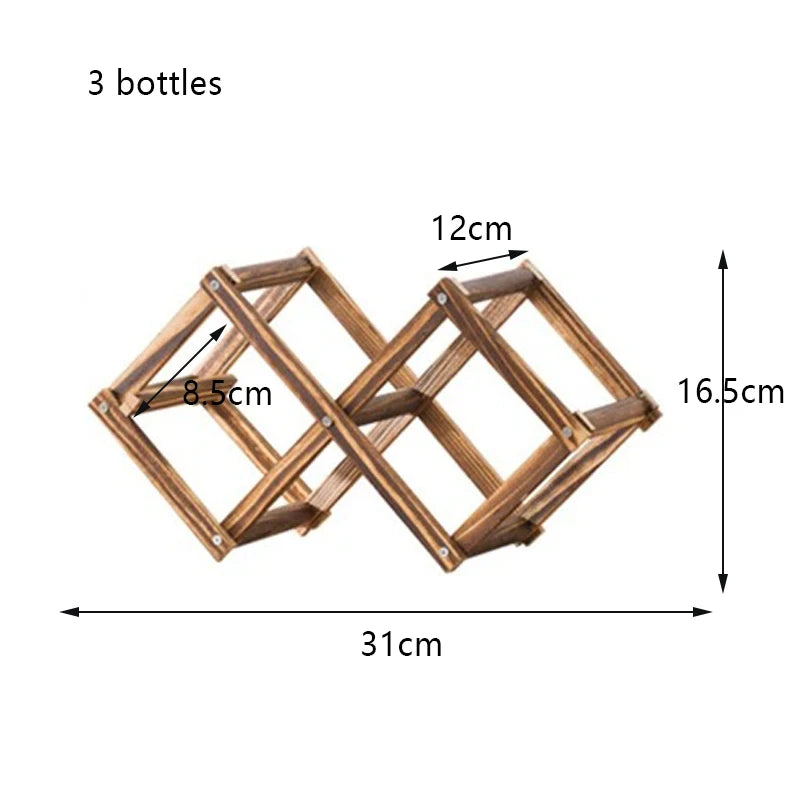Wooden Wine Rack – Assembled Bottle Display Stand & Organizer Wine Rack Oasis Select 3 bottles A