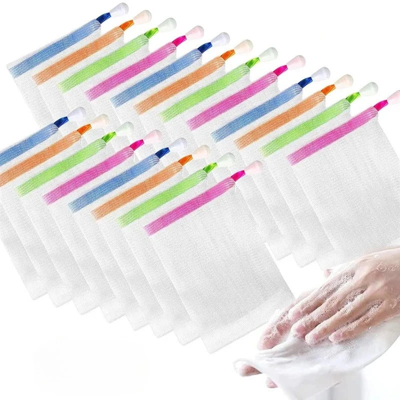 Soap Foaming Net Bag | Mesh Bubble Maker 10 Pack Soap Foaming Mesh Bag Oasis Select
