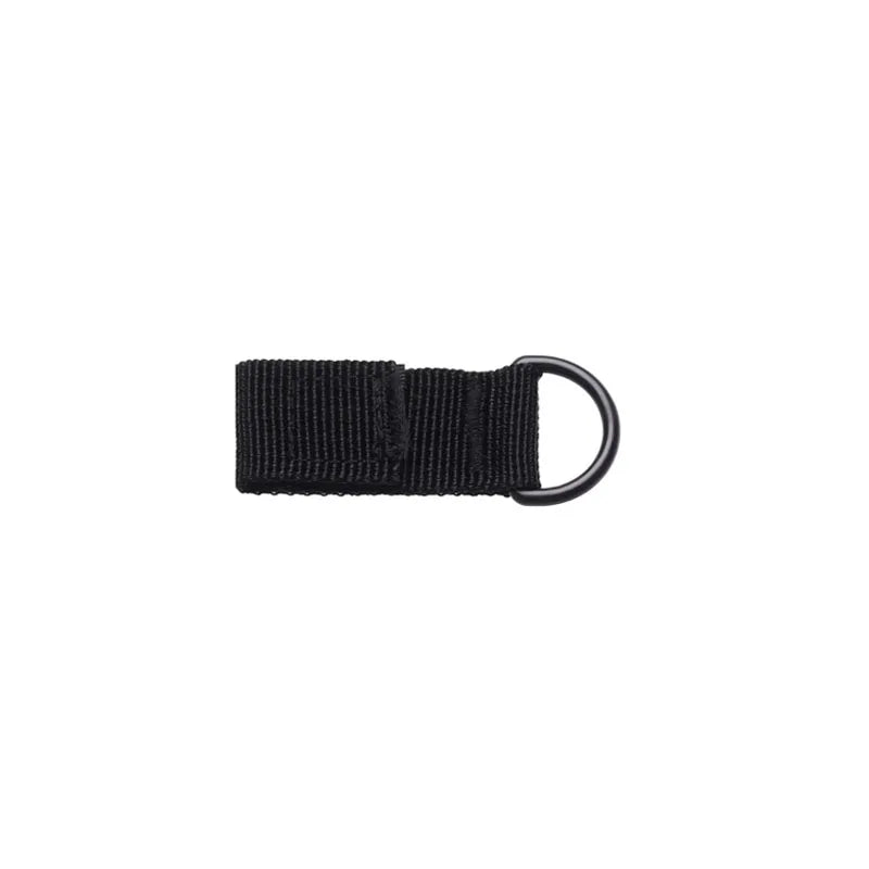 1/2pcs Outdoor Nylon Ribbon Webbing Buckle Key Hooks Clip Tactical Pouch Straps Belt Hooks Outdoor Belt Vest Backpack Hanger Oasis Select 1pcs with buckle-bla