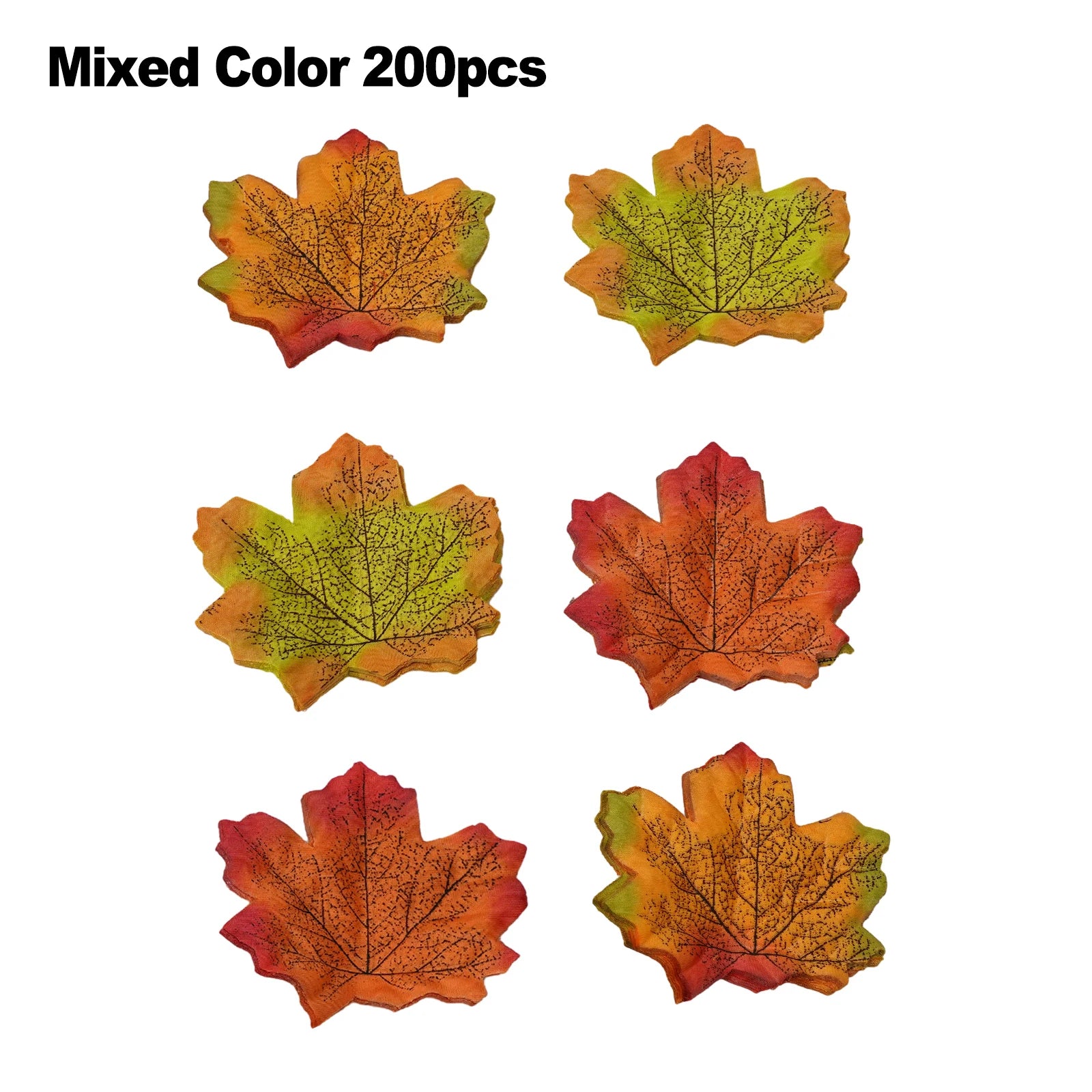 Artificial Autumn Maple Leaves 100/200pcs – Fall Wedding Decor Artificial Decorative Leaves Oasis Select