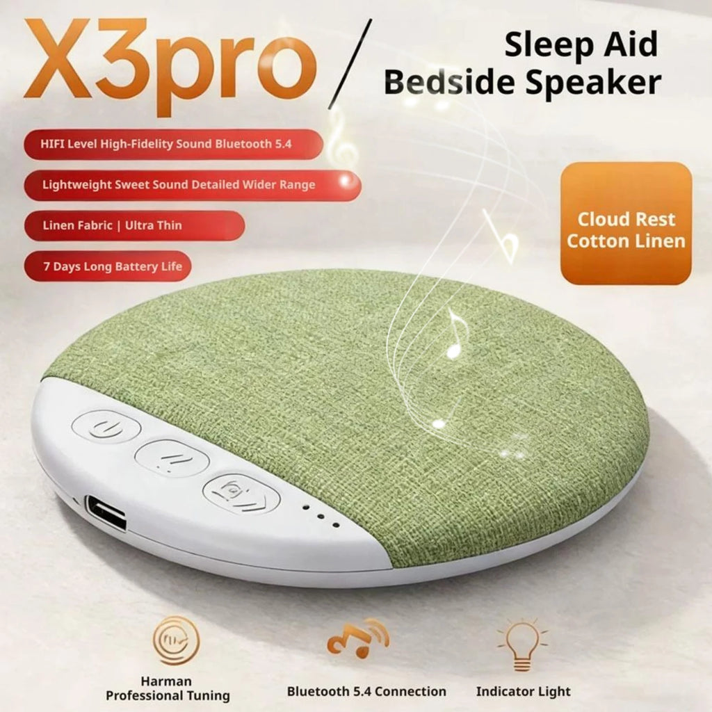 Under-Pillow Bluetooth Speaker – White Noise, HiFi, Sleep Timer