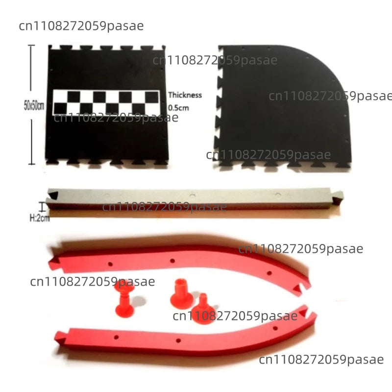 1/28 Scale Mini-Z 4WD RC Race Track | Stainless Steel