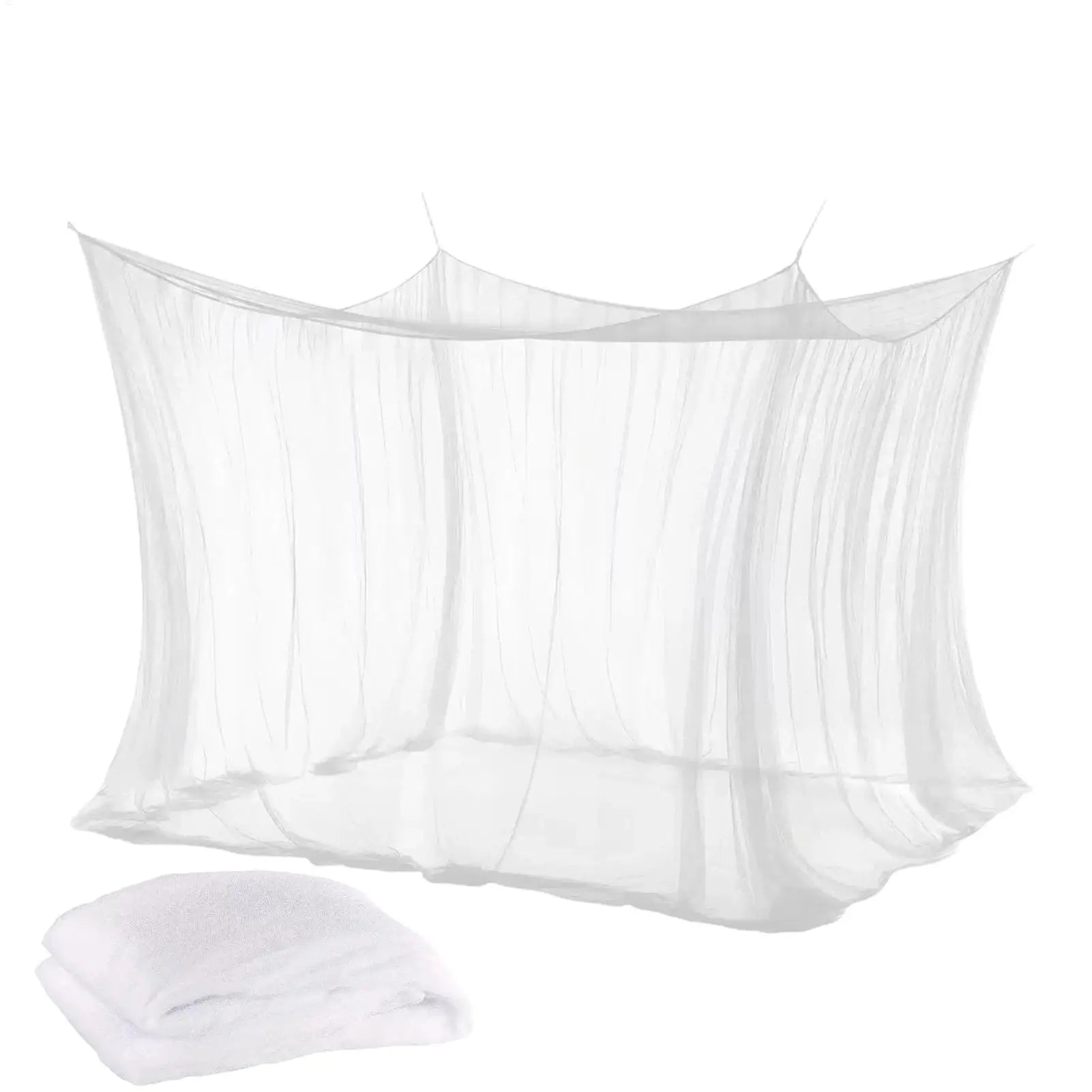 Mosquito Nets Portable Palace Four Door Double Size Home Beds Prevent Insect Outdoor Square Grace White Canopy Net Patio Netting Oasis Select