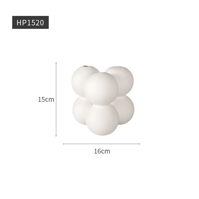 Nordic Ins Vase Ceramic Blank Decoration Living Room Home Cabinet Decoration Homestays Clothing Store Soft Decoration Home Decor Oasis Select A